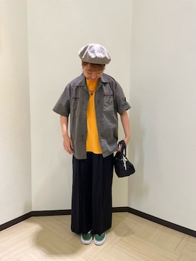 「AVIREX（アヴィレックス）のアイテム（その他パンツ）」を使った、Risaさん（レディース・163cm）の春コーディネート