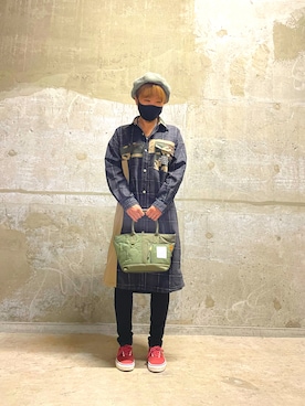 「ファッションの力を信じよう」｜「アイテム（シャツワンピース）」を使った、Risaさん（レディース・163cm）の秋コーディネート