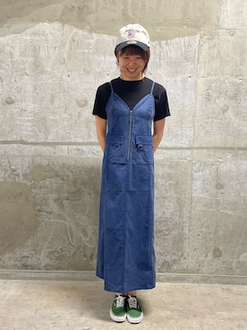「AVIREX（アヴィレックス）のアイテム」を使った、Risaさん（レディース・163cm）の夏コーディネート