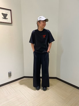 「AVIREX（アヴィレックス）のアイテム（その他パンツ）」を使った、Risaさん（レディース・163cm）の夏コーディネート