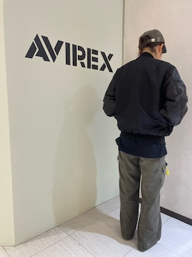 「秋」｜「アイテム（MA-1）」を使った、Risaさん（レディース・163cm）の秋コーディネート