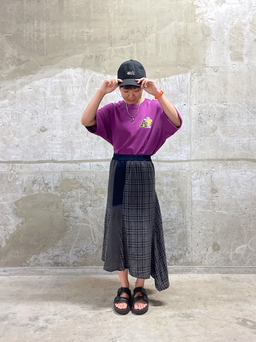 セール】《直営店限定》DOUBLE GAUZE MULTI CHECK SKIRT/ ダブルガーゼ