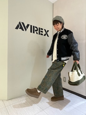 「おでかけコーデ」｜「アイテム（スタジャン）」を使った、Risaさん（レディース・163cm）の冬コーディネート