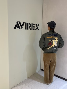 「AVIREX（アヴィレックス）のアイテム（オールインワン・サロペット）」を使った、Risaさん（レディース・163cm）の秋コーディネート