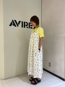 「AVIREX（アヴィレックス）のアイテム（ワンピース/ドレス）」を使った、Risaさん（レディース・163cm）の夏コーディネート