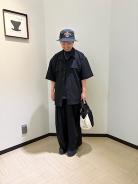 「AVIREX（アヴィレックス）のアイテム（ハット）」を使った、Risaさん（レディース・163cm）の夏コーディネート