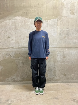 「AVIREX（アヴィレックス）のアイテム」を使った、Risaさん（レディース・163cm）の秋コーディネート