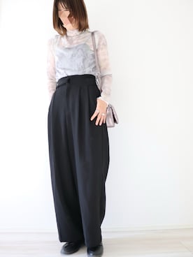 「骨格ナチュラル」｜megumiさん（骨格ストレート・レディース・169cm）の秋コーディネート