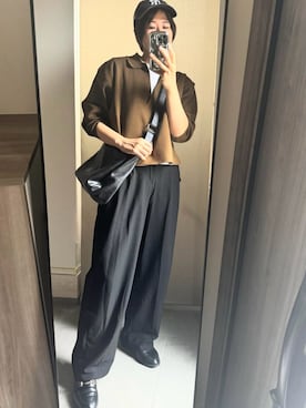 「KOBE LETTUCE（コウベレタス）のアイテム（ニット/セーター）」を使った、megumiさん（レディース・170cm）の秋コーディネート