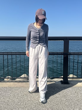 「KOBE LETTUCE（コウベレタス）のアイテム」を使った、megumiさん（レディース・169cm）の春コーディネート