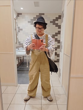 「アイテム（サロペット/オーバーオール）」を使った、☆HONEY☆さん（メンズ・157cm）の秋コーディネート