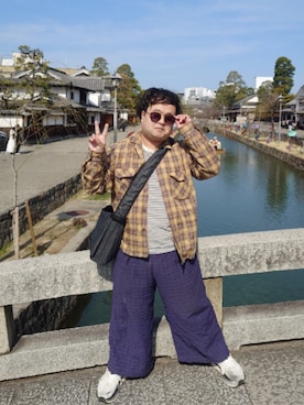 「PENDLETON（ペンドルトン）のアイテム（トップス）」を使った、☆HONEY☆さん（メンズ・157cm）の春コーディネート