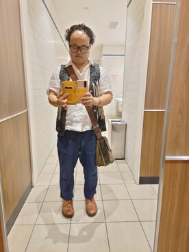 コットンリネン6ozデニムイージーパンツを使ったメンズ人気ファッションコーディネート Wear