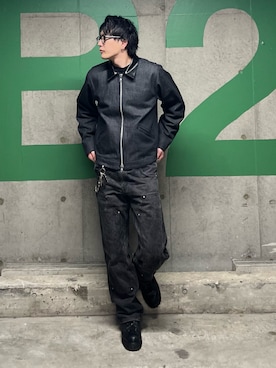 「アイテム（メガネ）」を使った、KNTさん（メンズ・270cm）の夏コーディネート
