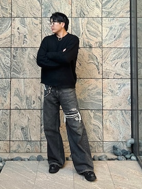 「YOKE（ヨーク）のアイテム」を使った、KNTさん（メンズ・270cm）の冬コーディネート