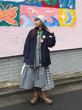 ゆ な ま る。 さん（レディース・151cm）の春コーディネート