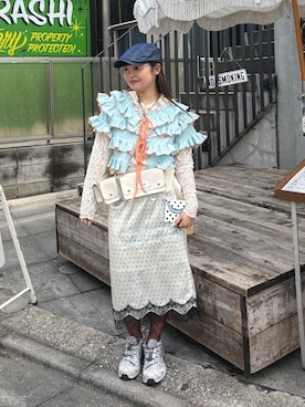 「GRAIN（グレイン）のアイテム」を使った、ゆ な ま る。 さん（レディース・151cm）の春コーディネート