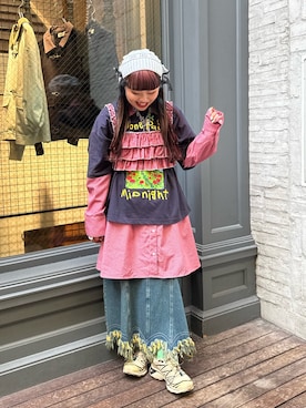 ゆ な ま る。 さん（レディース・151cm）の春コーディネート