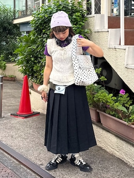 ゆ な ま る。 さん（レディース・151cm）の夏コーディネート