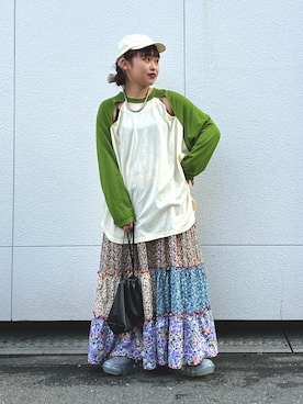 「grounds（グラウンズ）のアイテム（シューズ）」を使った、ゆ な ま る。 さん（レディース・151cm）の春コーディネート