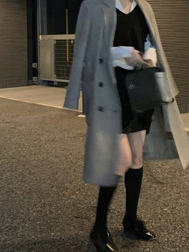 「ZARA（ザラ）のアイテム（ジャケット/アウター、ベージュ系）」を使った、.さん（レディース・159cm）の秋コーディネート