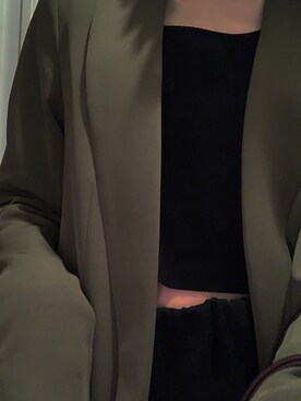 「？のアイテム（ジャケット/アウター、グリーン系）」を使った、.さん（レディース・159cm）の秋コーディネート