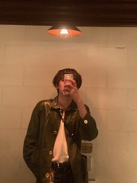 「緑」｜「アイテム（ニット/セーター）」を使った、harukiさん（メンズ・178cm）の春コーディネート