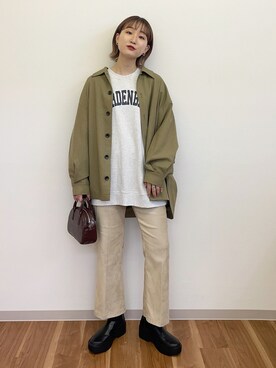 「ブーツスタイル」｜「アイテム（その他シューズ）」を使った、ちゃんおのさん（レディース・166cm）の秋コーディネート