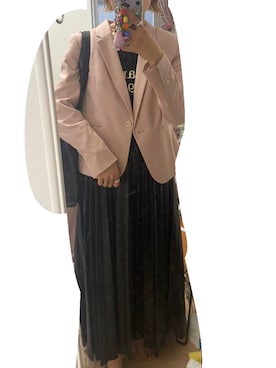 「H&M（エイチ・アンド・エム）のアイテム（テーラードジャケット）」を使った、rさん（レディース・159cm）の春コーディネート