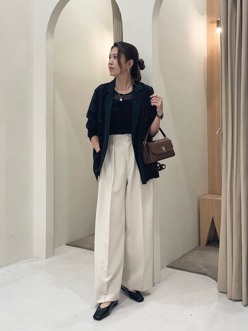 オケージョンにも◎】フロッキードットブラウス（シャツ/ブラウス