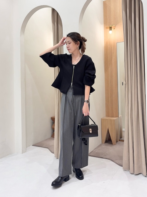 ペプラムジップカーディガン（カーディガン/ボレロ）｜CAPRICIEUX LE