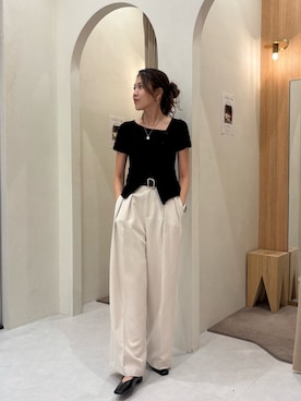 「アイテム（パンプス）」を使った、mori_lemageさん（レディース・167cm）の夏コーディネート