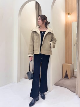 「アイテム（その他アウター）」を使った、mori_lemageさん（レディース・167cm）の秋コーディネート