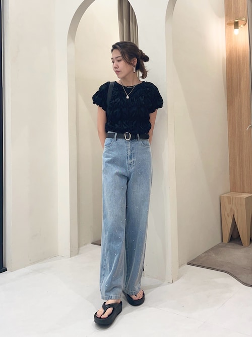 セール】【新色追加/全骨格◎】シャーリングホイップTシャツ（Tシャツ