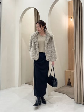 「アイテム（その他アウター）」を使った、mori_lemageさん（レディース・167cm）の秋コーディネート