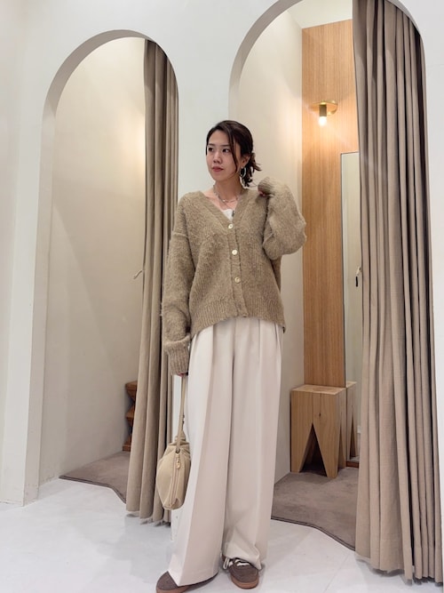 セール】ニュアンスボタンレイヤード風カーディガン（カーディガン