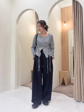 「アイテム（ベルト）」を使った、mori_lemageさん（レディース・167cm）の秋コーディネート