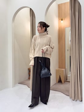 「アイテム（パンプス）」を使った、mori_lemageさん（レディース・167cm）の秋コーディネート