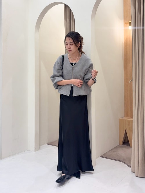 ペプラムジップカーディガン（カーディガン/ボレロ