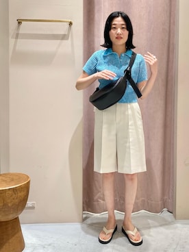 「トングサンダル」｜CHARLIEさん（レディース・164cm）の春コーディネート