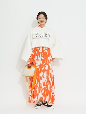 「アイテム（スウェット）」を使った、CHARLIEさん（レディース・164cm・30代）の冬コーディネート