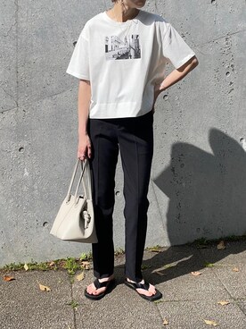 「ODORATA（オドラタ）のアイテム」を使った、mikiteeさん（レディース・166cm）の春コーディネート