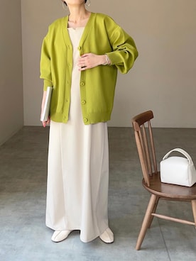 「春カーディガン」｜mikiteeさん（レディース・166cm）の冬コーディネート