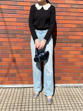 「cava cava（サヴァサヴァ）のアイテム（パンプス）」を使った、mikiteeさん（レディース・166cm）の春コーディネート
