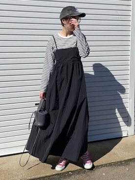 「SLOBE IENA（スローブイエナ）のアイテム（スニーカー）」を使った、mikiteeさん（レディース・166cm）の春コーディネート