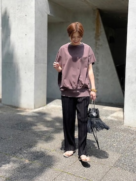「IEDIT」｜mikiteeさん（レディース・166cm）の夏コーディネート