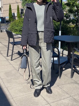 「cava cava（サヴァサヴァ）のアイテム（ローファー）」を使った、mikiteeさん（レディース・166cm）の秋コーディネート