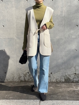 ファミリア キルトベスト 白 やすき 