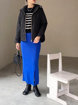 「libelle more（リベル モア）のアイテム（ブルゾン）」を使った、mikiteeさん（レディース・166cm）の秋コーディネート