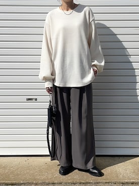 「cava cava（サヴァサヴァ）のアイテム（ローファー）」を使った、mikiteeさん（レディース・166cm）の秋コーディネート